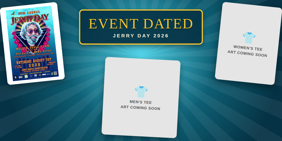 Jerry Day Event Dated Merchadise