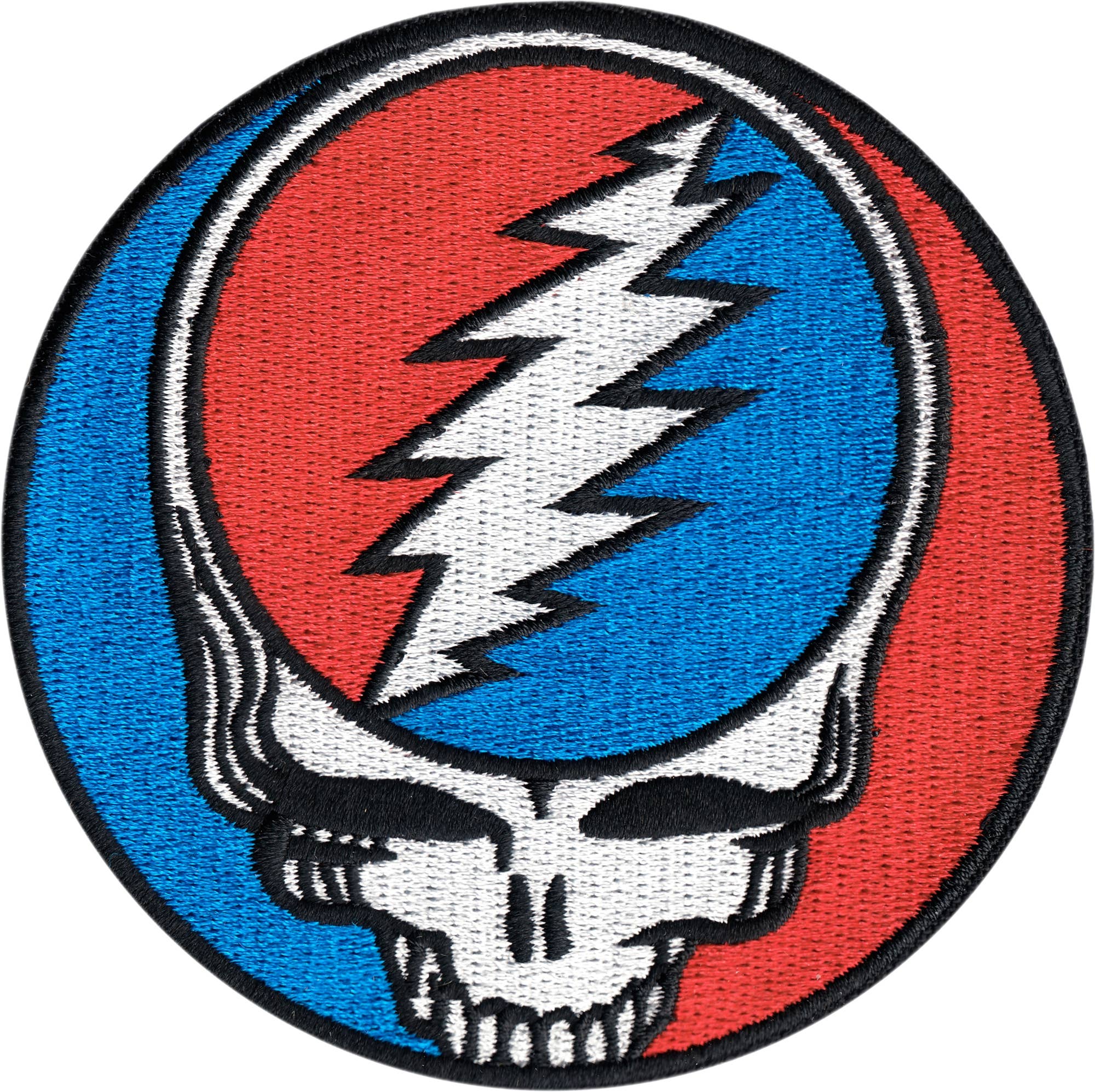 Grateful Dead Steal Your Face Patch — 3.4"