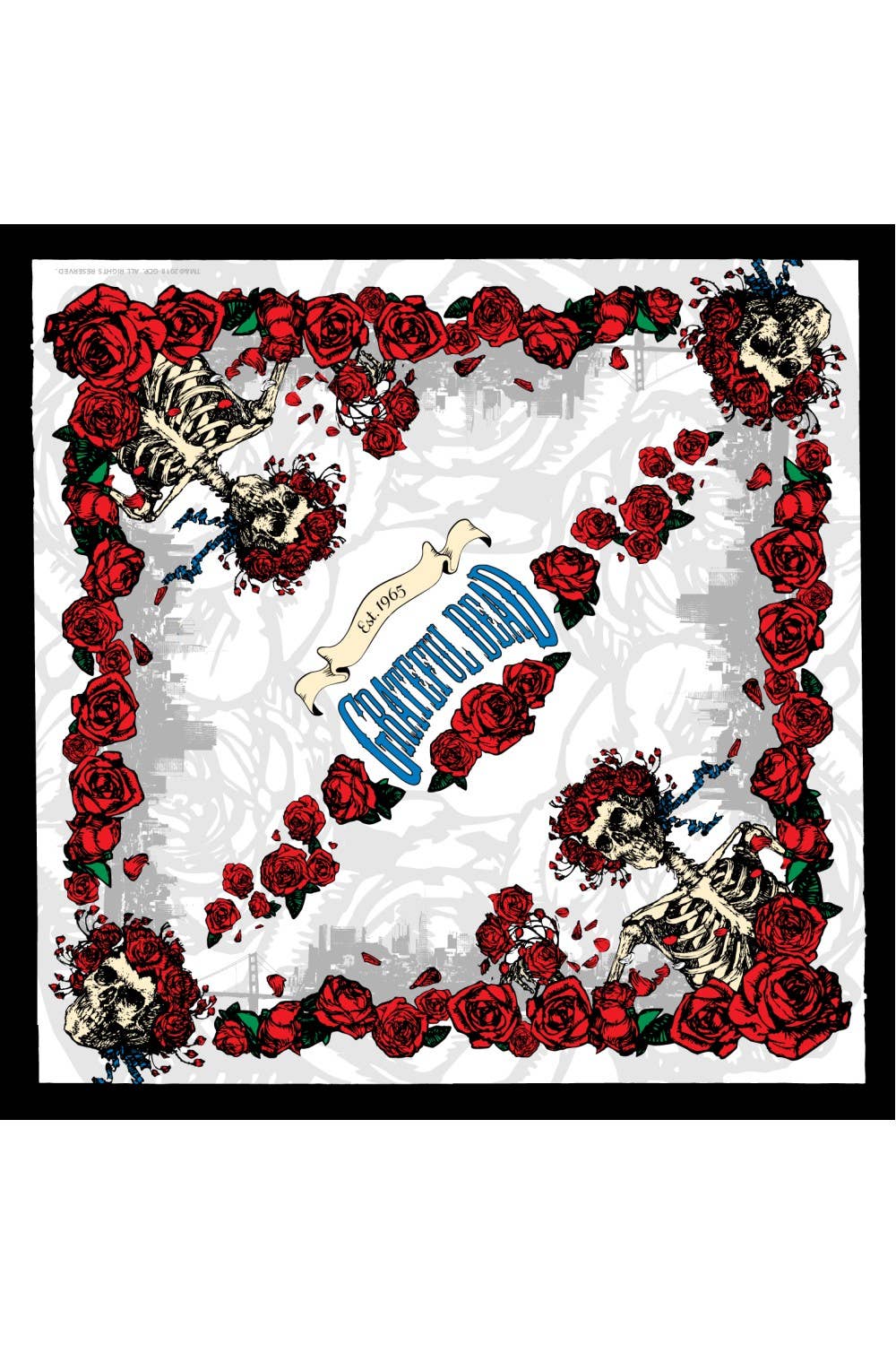 Grateful Dead Bertha Bandana 22x22