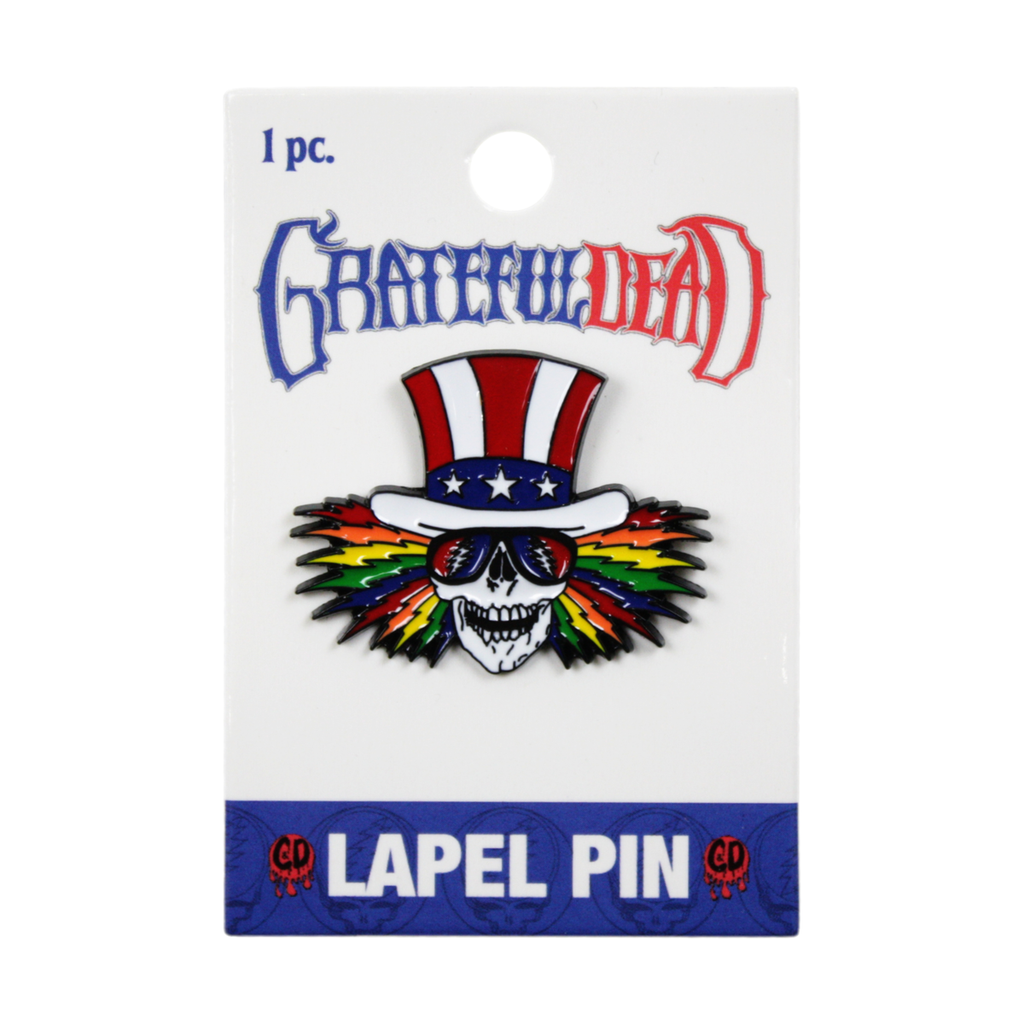 Grateful Dead Uncle Sam Skull Enamel Pin