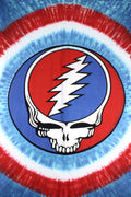 Grateful Dead Tapestry Patriotic Stealie Tie Dyed Tapestries