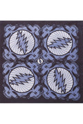 Grateful Dead Spin Your Face SYF Bandana Slate Grey 22x22