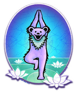 Yoga Bear Sticker