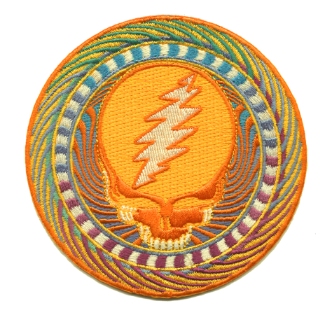 Orange Sunshine Embroidered Patch