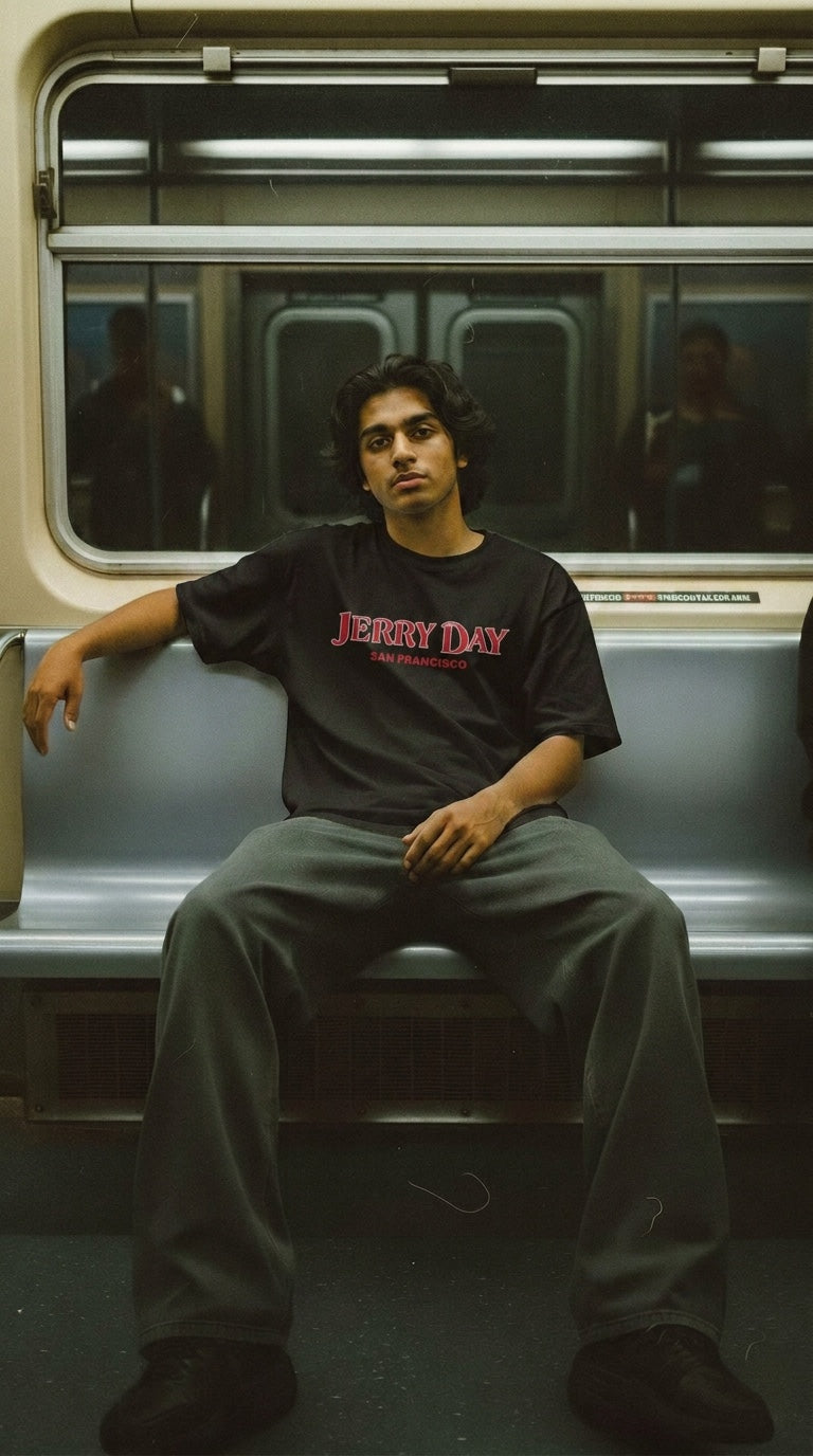 Jerry Day Heavy Cotton Tee - Red Logo