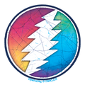 Rainbow Circle Bolt Mini Sticker