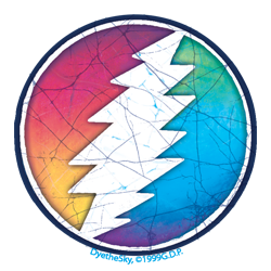 Rainbow Circle Bolt Mini Sticker