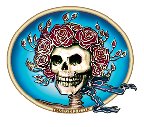 Skull & Roses Mini Sticker