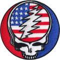 Grateful Dead Steal Your Face American Flag Patch