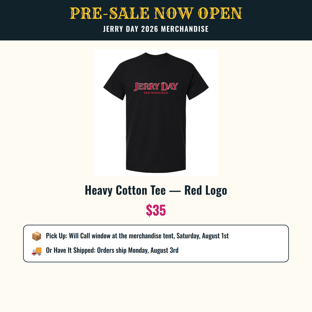 Jerry Day Heavy Cotton Tee - Red Logo
