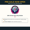 24th Annual Jerry Day Die-Cut Sticker