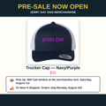 Jerry Day Retro Trucker Cap — Navy/Purple